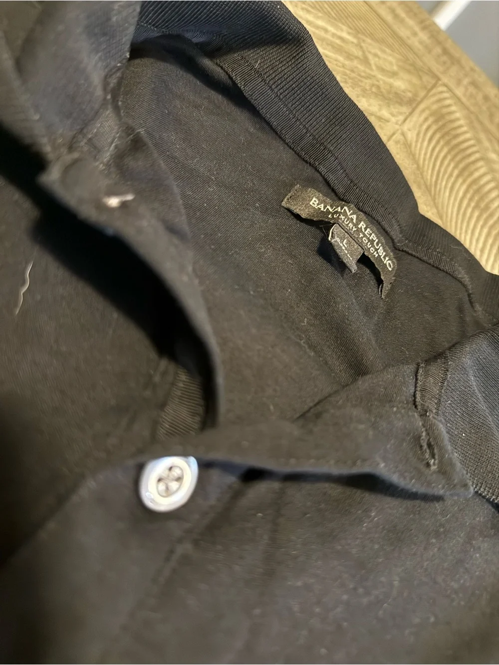 Banana Republic Men's Black Polo Shirt